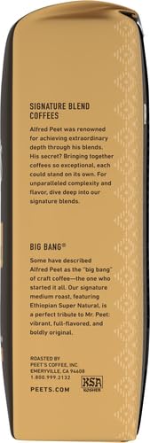 Peet's Coffee, Medium Roast Ground Coffee - Big Bang 36 Ounces (2 Bags of 18 Ounces)