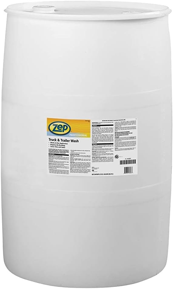 Zep Premium Truck and Trailer Wash - 55 Gallon (One Drum) 1041625 - Professional Strength, Liquid (Business ONLY, Delivered VIA Truck)
