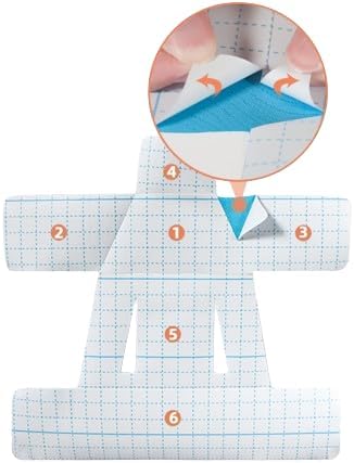 IEADEN Precut Kinesiology Tape for Shoulder, 10 Pcs - Shoulder Support & Stability, Shoulder Pain Relief Athletic Tape - Waterproof & Elastic, Breathable Hypoallergenic Latex-Free Tape, Beige