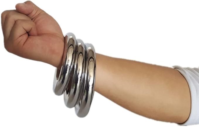 ZooBoo 2pcs Wing Chun Stainless Steel Training Rings (Pair) – Yeung Sau & Sticky Hand Strength Training for Wing Tsun, Siu Lum, and Kung Fu Practitioners