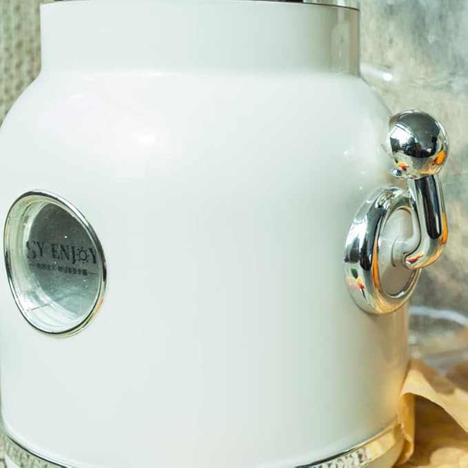 Plplaaoo Travel Cup Blender,Portable Smoothie and Shake Blender, Retro Mini Maker Mixer with Double Cup,Ice Crush Maker Countertop Juice Blenders with Stainless Steel Blades CN Plug(Beige)