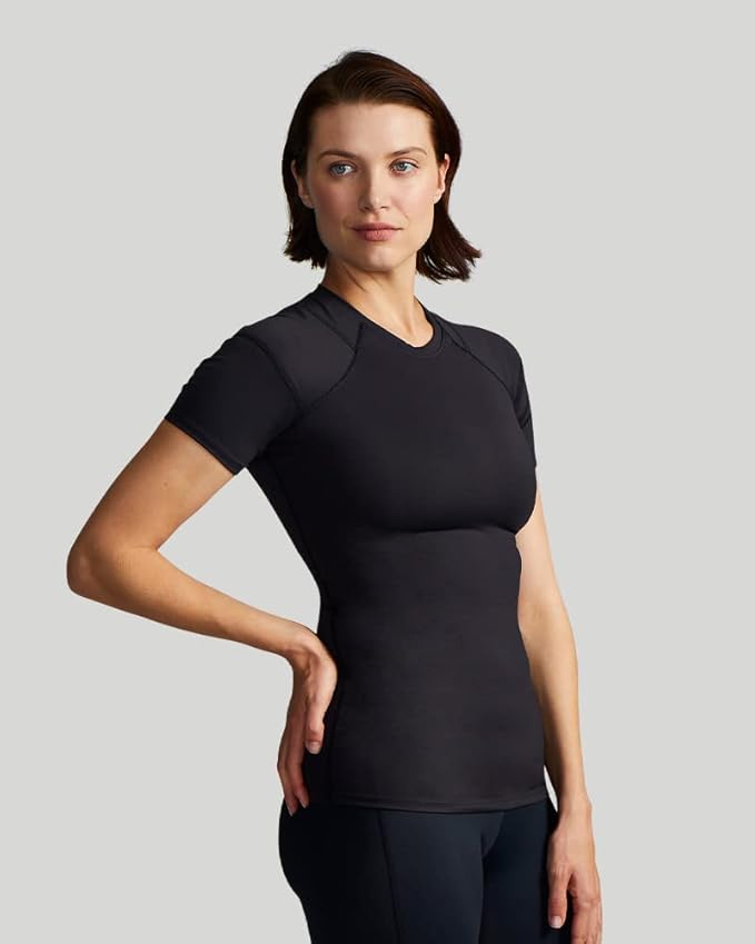 Tommie Copper Shoulder Support Shirt for Women, Posture Corrector Compression Shirt with UPF 50 Sun Protection