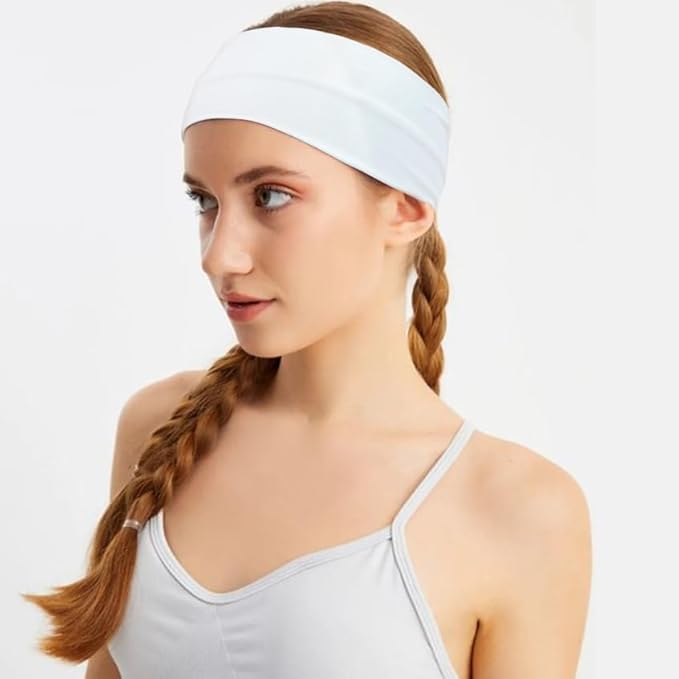 JOYOYO Unisex Headbands for Women's Hair Soft Stretchy Fabric Kylie Head Band Bandeaux Hair Accessories for Workout Gym Yoga Hair Band,100% Pure Cotton
