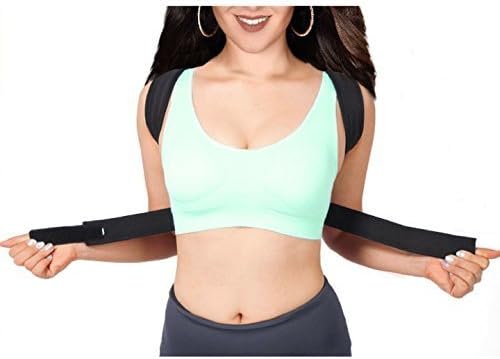 Posture Corrector - Fully Adjustable Breathable Clavicle Chest Back Support Brace for Improves Posture & Provide Lumbar Support Back Pain Relief - Perfect for Men & Women - Small