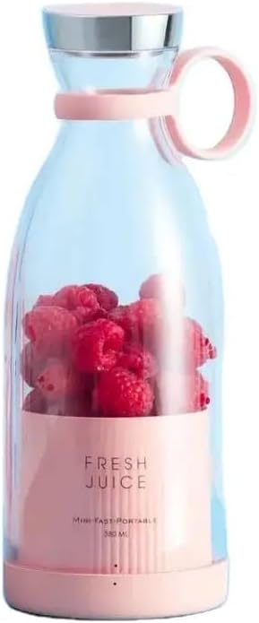 Portable Blender, Fashion Portable Blender for Shakes and Smoothies 11.8 Oz, Magnetic USB Fast Charging Mini Fresh Juice Mixer Bottle, Take It for Traveling, Outdoor, Gym, Office, Cars, Gift -PK