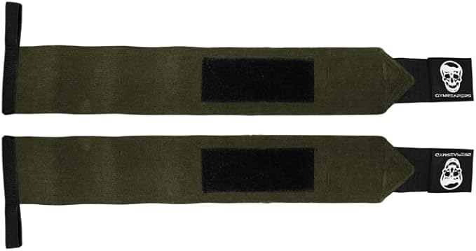 Wrist Wraps Weightlifting - Stiff Heavy Duty 18 inch Wraps With Thick Thumb Loop For Powerlifting, Bodybuilding, Cross Training, & Heavy Presses