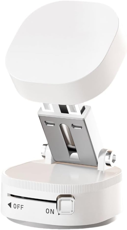 360° Adjustable Vacuum Magnetic Phone Holder,Upgraded Strong Suction Portable Magnetic Car Phone Stand,Universal Magnetic Phone Mount for Cars/Gyms/Indoor/Outdoor (White)