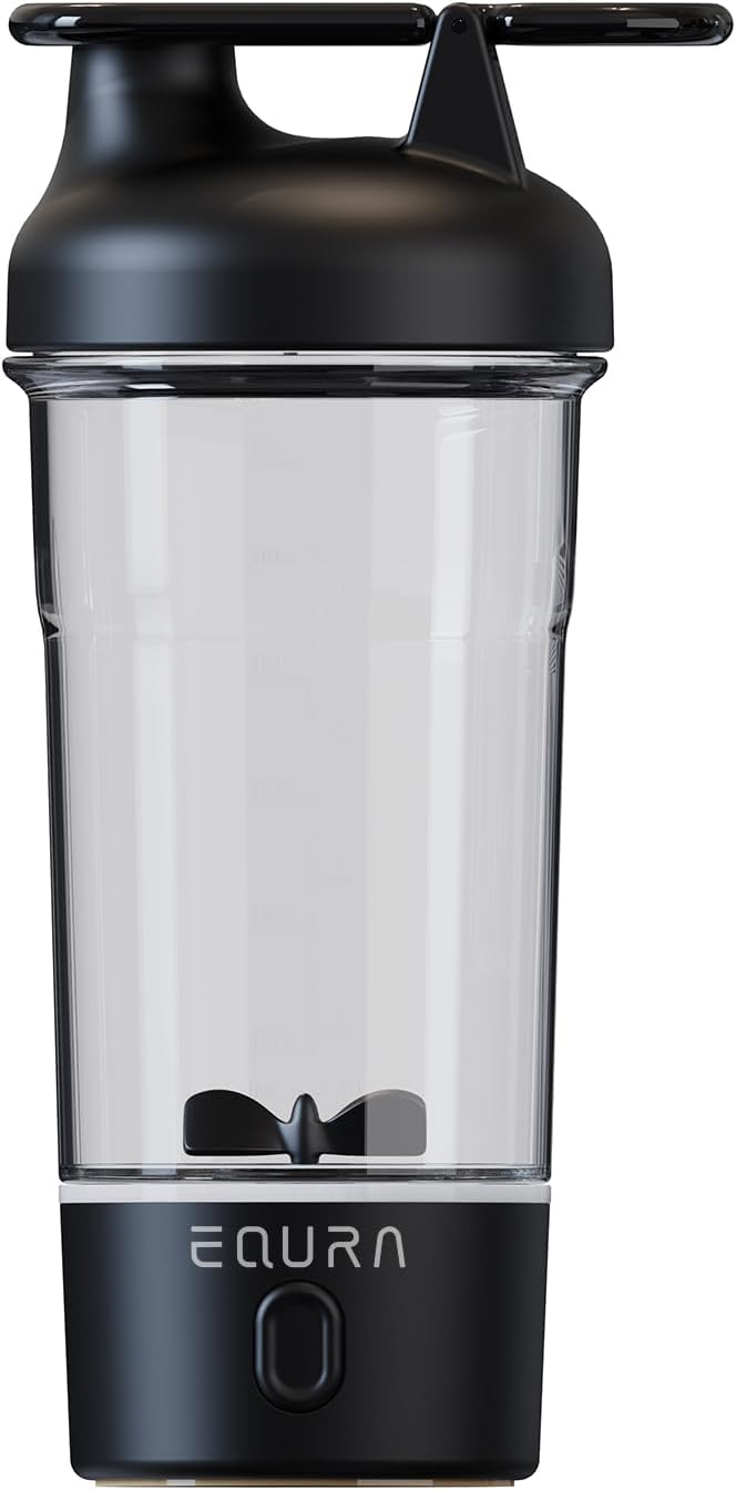 JOTER & LIBEAR Electric Shaker Bottle, Portable USB Rechargeable Protein Shake Mixer, Shaker Bottles for Protein Mixes and Meal Replacement Shakes, BPA Free, Waterproof, 25 oz (Black)