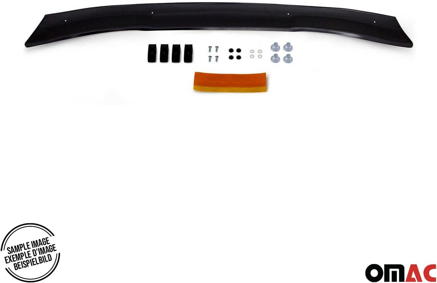 OMAC Front Bug Shield Hood Deflector Guard fits Kia Sportage 2017-2022 Black Smoke