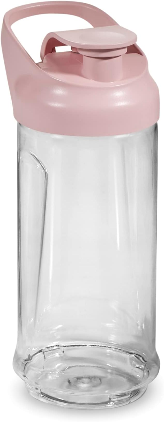 Hamilton Beach Mini Cordless Portable Personal Blender for Shakes and Smoothies, USB Rechargeable, 16 oz. Jar with Leakproof Travel Lid, 6 Stainless Steel Blades, Pink (51181)