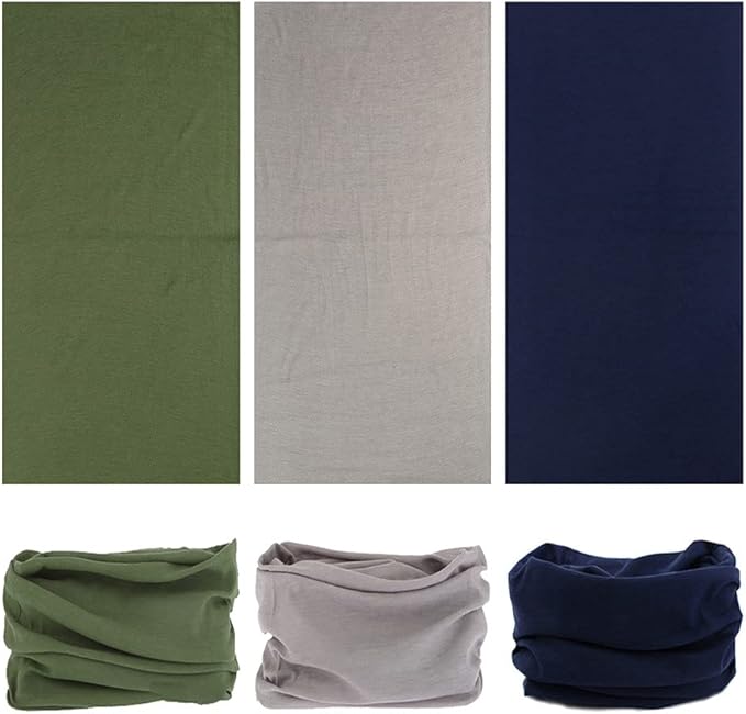 Headband Neck Gaiter Head Wrap Headwear Face Mask Magic Scarf Bandana for Men and Women