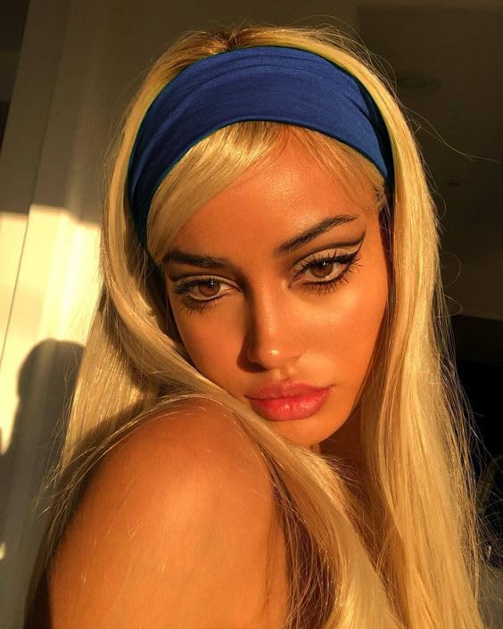 DRESHOW Yoga Sports Headbands for Women Elastic Non-Slip Headbands Workout Running Hair Bands 6 Pack