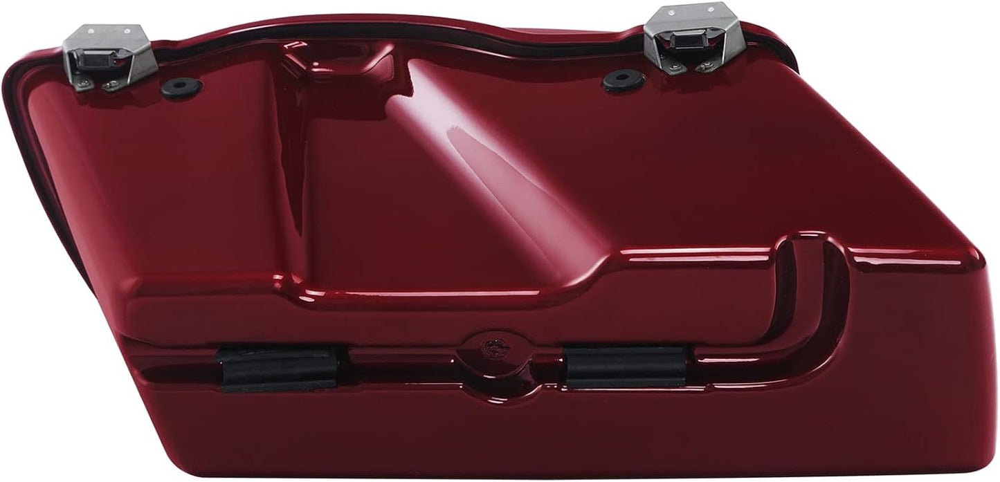 Green-L Red Hard Saddlebags Fit for Harley Touring Street Glide Road King Electra Glide 1994-2013