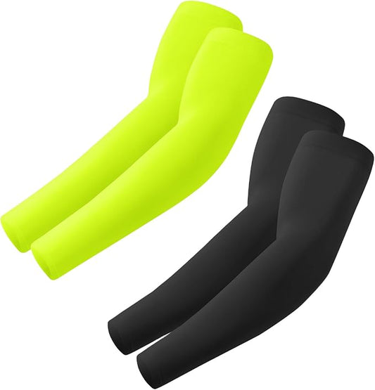 Arm Sleeves, Cooling UV Sun Protection Sports Compression for Men/Women