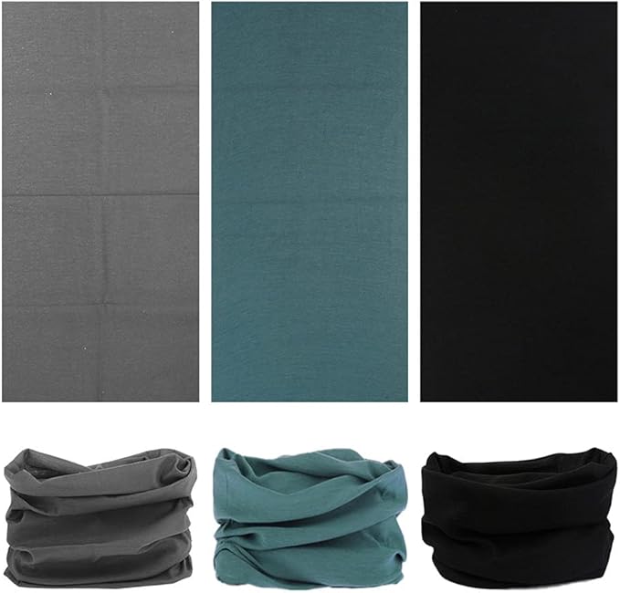 Headband Neck Gaiter Head Wrap Headwear Face Mask Magic Scarf Bandana for Men and Women