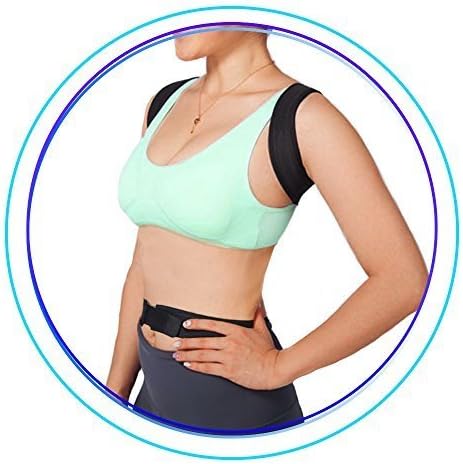 Posture Corrector - Fully Adjustable Breathable Clavicle Chest Back Support Brace for Improves Posture & Provide Lumbar Support Back Pain Relief - Perfect for Men & Women - Small