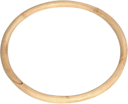 ZooBoo Wing Chun Rattan Ring - Natural Wood Rings Wing Tsun Kung Fu Legs Hand Strength Training Equipment Yewen Sau Sticky IP Man Siu Lum Kung Fu Rings - Rattan 11 inch