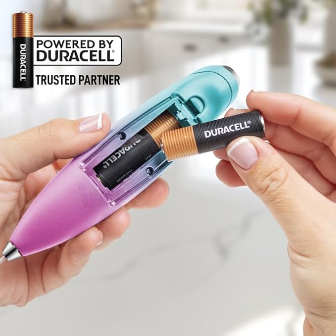 Zulay Powerful Milk Frother (4 Duracell Batteries Included) - Handheld Milk Frother Wand Drink Mixer for Coffee - Powerful Milk Foamer for Cappuccino, Frappe, Matcha & Coffee Creamer - Bubblegum