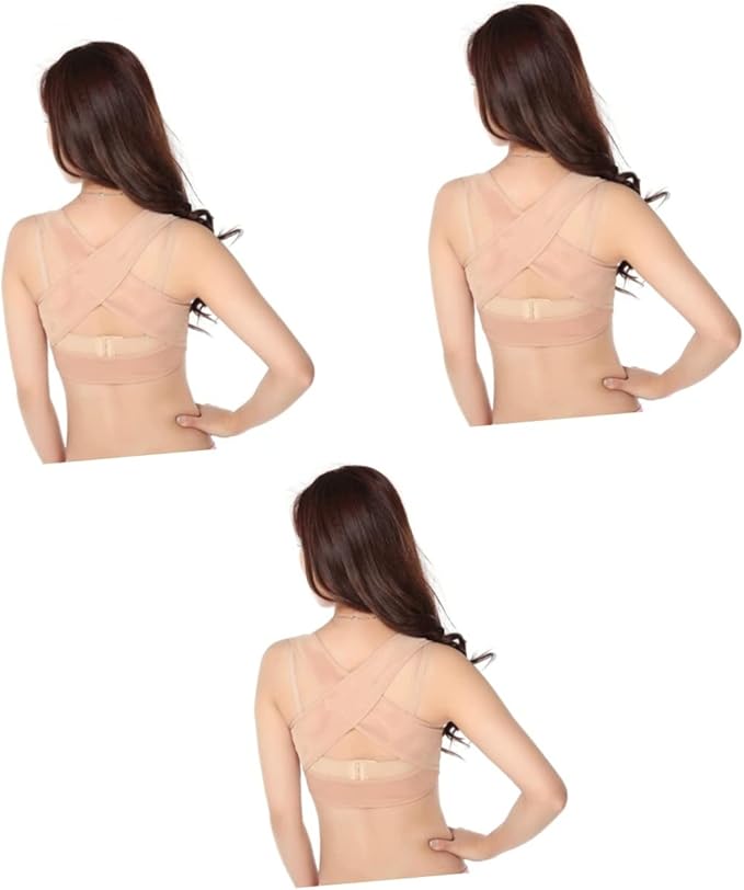 Healifty 2pcs Tank Tops Back Brace Womens Bras Push up Ladies Top Jacket Protective Gear Bracket Chest Support