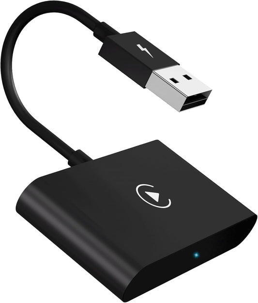 Wireless CarPlay Adapter, 2024 Upgrade CarPlay Wireless Adapter for OEM Wired CarPlay Cars, Fastest and Most Stylish Dongle, Convert OEM Wired to Wireless CarPlay, Plug & Play