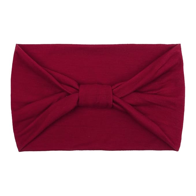 Wide Headbands for Women Black Stylish Head Wraps Boho Thick Hairbands Large African Sport Yoga Turban Headband Hair Accessories (Pack of 4)