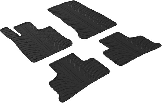 Gledring USA Custom Fit All-Weather Rubber Floor Mats Intended for Mercedes GLC Class (X254) 2023-2024, No Trimming Required, Tailored Custom Fit, Protects from Rain, Mud, & Snow