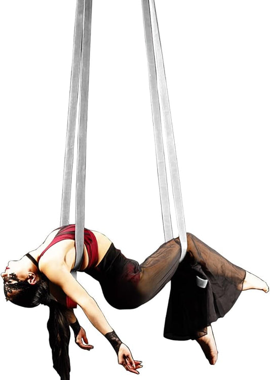 6.6ft 2m Aerial Loops Aerial Straps Ropes Aerial Acrobatics Body Loop Trapeze Circus Apparatuses Equipment Yoga Straps 1 pairs