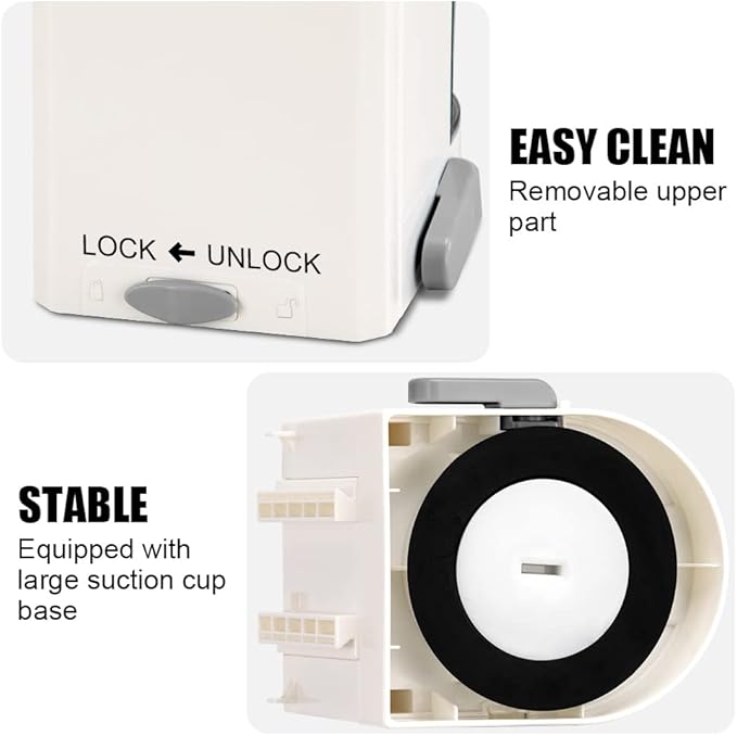 Vegetable Spiralizer 4-IN-1 Rotating Blade Veggie Spiralizer Zucchini Noodle Maker with Strong Suction Cup Spiral Vegetable Cutter Slicer - White