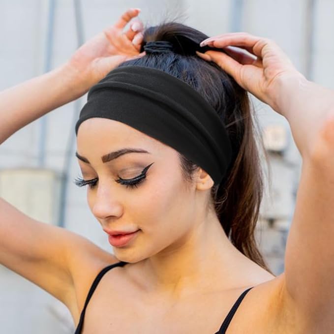 DRESHOW Headbands for Women Girls Vintage Headband Knotted Headwraps Criss Cross Hair Bands Accessories