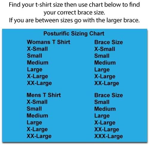 Posture Corrector Brace/Wear 15 Minutes A Day to Impove Posture Posturific Brace - Available in Colors and Sizes (Black Small)
