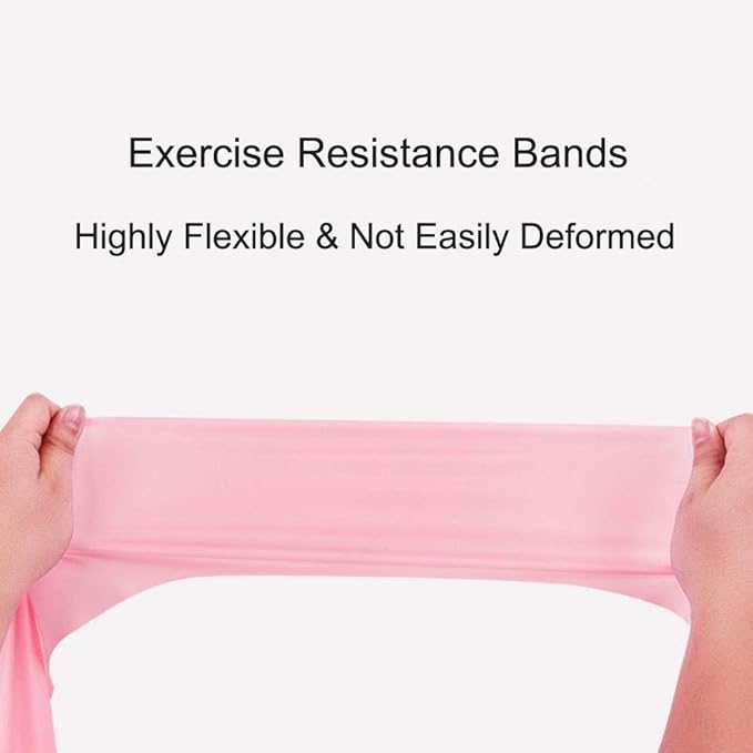 Resistance Bands, Elastic Exercise Bands for Working Out, Physical Therapy, Recovery, Yoga, Pilates, Strength Training