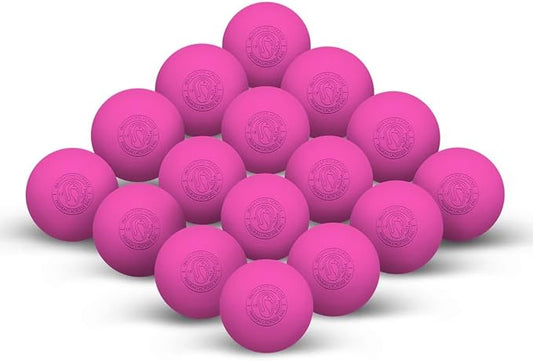 Signature Lacrosse Ball Set - Packs of 2, 4, 8, 12, and 120 - No Chemical Smell Massage Balls, Myofascial Release Tools, Back Roller, Muscle Knot Remover
