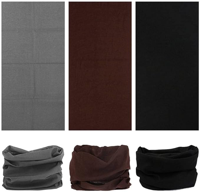 Neck Gaiter Headband Headwear Head Wrap Face Mask Magic Scarf Bandana for Men and Women