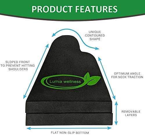 Cervical Orthotic Traction Block, Firm, FSA/HSA Eligible, Spinal & Neck Alignment, Cervical Traction Device & Neck Stretcher