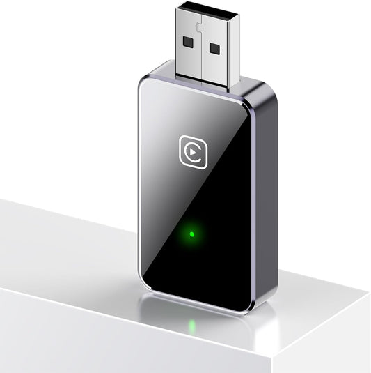 Wireless CarPlay Adapter for iPhone, for Apple CarPlay Wireless Adapter Android Auto 2 in 1, Plug and Play, Convert Wired Carplay to Mini Wire Less Car Play for iPhone iOS 10+ Android 11+