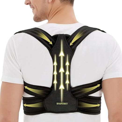 Posture Corrector for Women Support: Back Straightener Brace - Relieve Upper Shoulder Lower Back Pain for Men Large/X-L