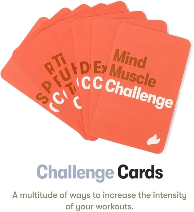 Weightlifting Elevate Exercise Cards: Comprehensive Weightlifting Card Deck for Gym Fitness. Requires Gym Equipment. Includes 65 exercises, 8 bonus challenges, and 4 unique workout formats.
