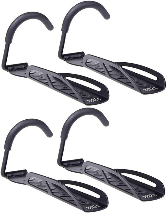 Dirza Bike Rack Garage Wall Mount Bike Hanger Bike Hooks Bike Storage Bicycle Vertical System for Garage Indoor Shed - Easily Hang/Detach - Holds up to 65 lb with Screws Black