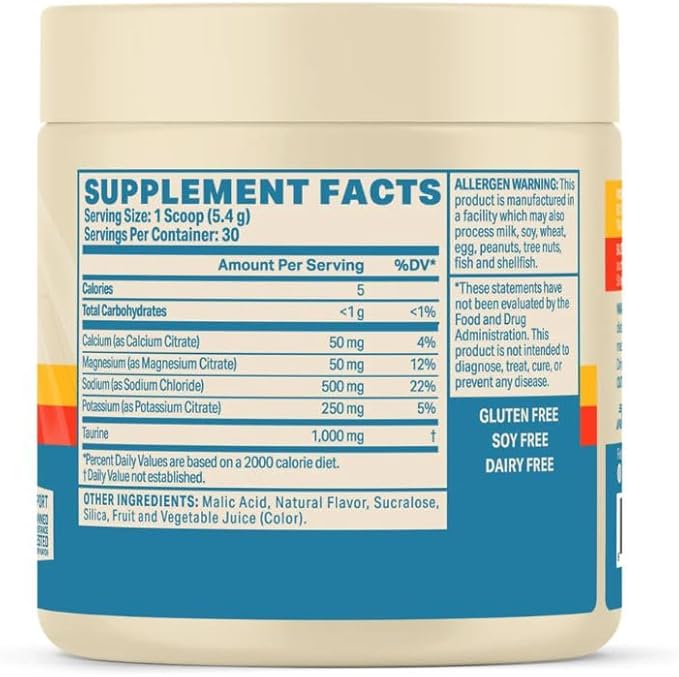 Podium Nutrition Training Salt + Electrolytes Powder, Blue Raspberry, Post Workout Hydration & Muscle Recovery Support, Electrolyte Drink, Magnesium, Potassium, Calcium & Sodium Salts, 30 Servings