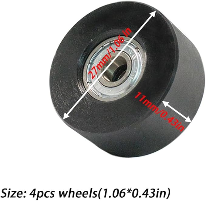 Rowing Machine Replacement Part Accessory, Water Rower Seat Wheels Attachment