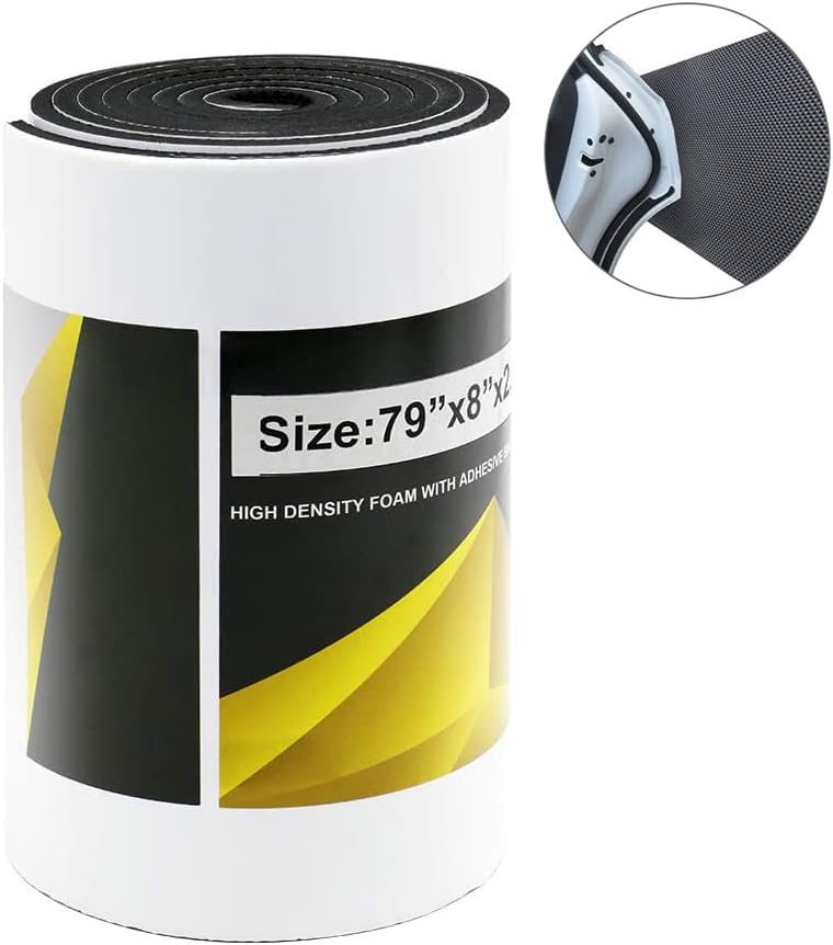 Car Door Protector Bump Body Guard,1/4" Sectional Foam Sticking Garage Wall Parking Protector Collision Avoidance Waterproof Foam Protector Wall Corner Protecting Your Car Doors (1 Pack)