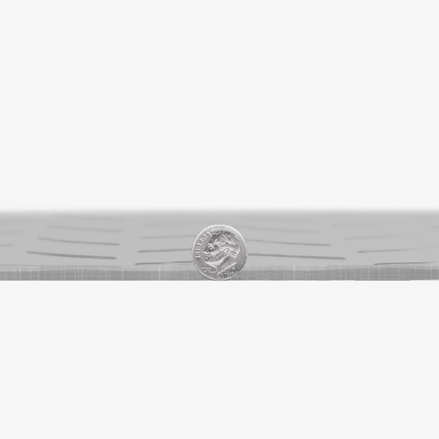 IncStores 2.5mm Thick Commercial-Grade Nitro Roll Garage Floor Mat | Flexible Vinyl Floor Mat for a Stronger and Safer Garage, Workshop, or Trailer | Diamond-Plate, Stainless Steel, 7.5' x 17'