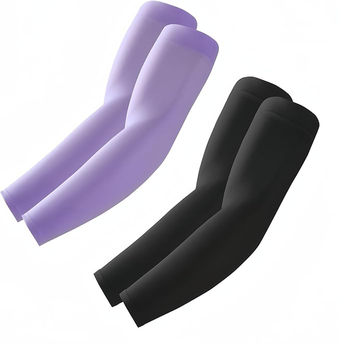 Arm Sleeves, Cooling UV Sun Protection Sports Compression for Men/Women
