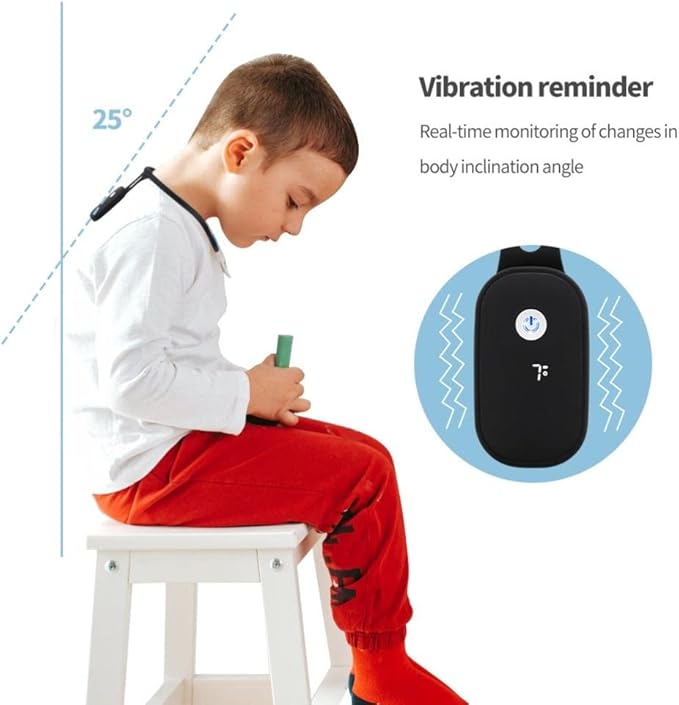 Intelligent Posture Corrector and Trainer for Back, Hanging Neck Posture Trainer Rechargeable Silicone Automatic Induction Posture Corrector