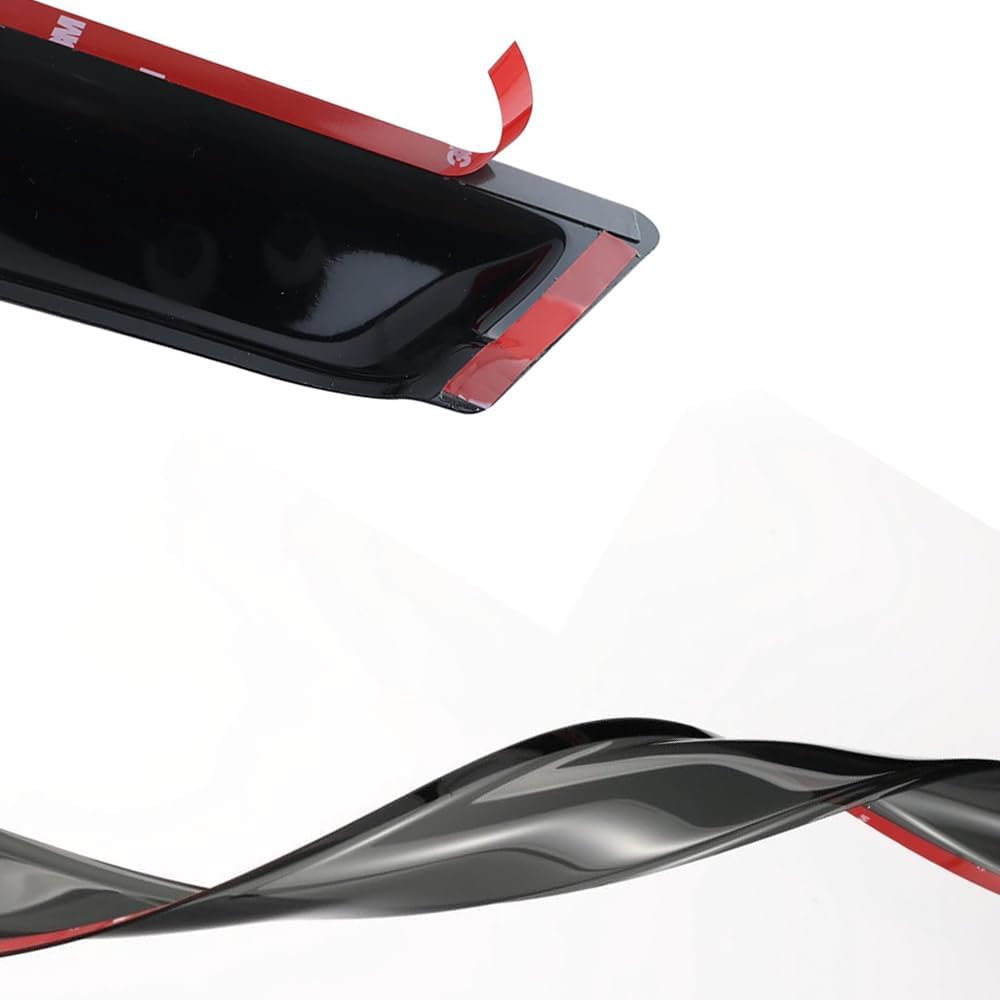 94364 Side Window Visors Wind Vent Deflector,4pcs Outside Mount Tape-On Nice Sun Rain Guards Set for 2013-2016 Mazda CX-5
