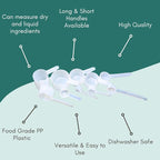 25 mL (5 Teaspoon) Long Handle Scoop for Measuring Coffee, Pet Food, Grains, Protein, Spices and Other Dry Goods (Pack of 5)