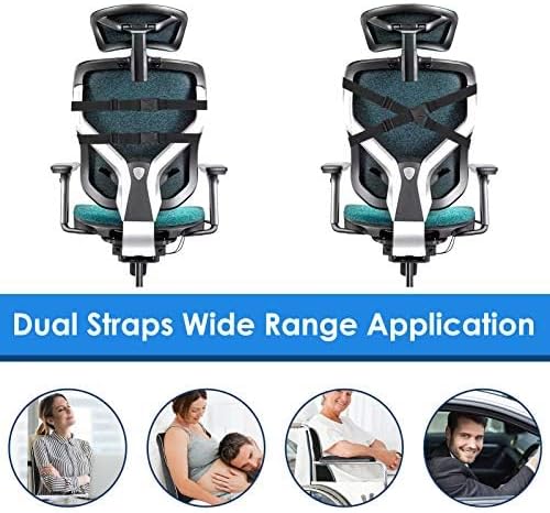 Gel Lumbar Support Pillow for Office Chair Car Gaming Chair Lower Back Pain Relief Back Support, Cooling Memory Foam Cushion for not Stand The Heat, 3D Mesh Cover Ergonomic Orthopedic Back Rest