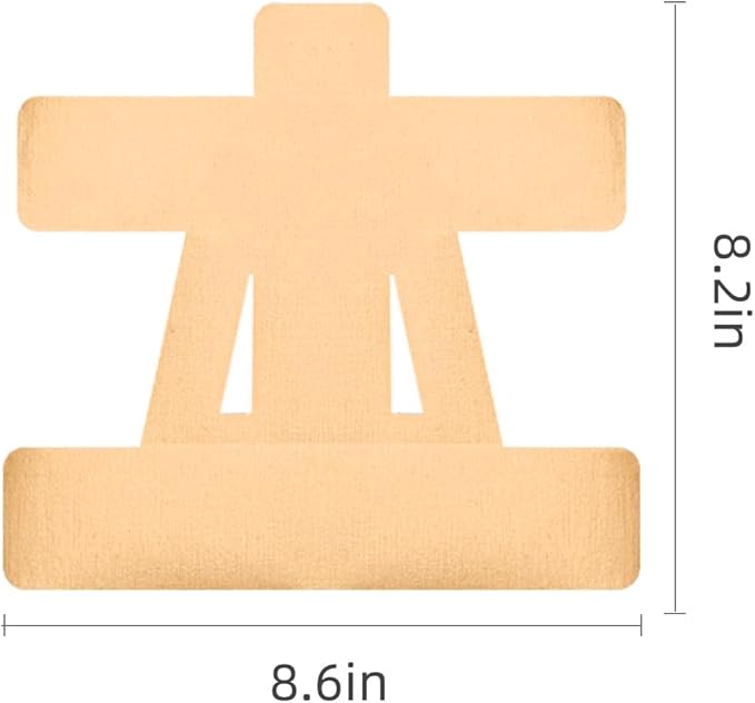 IEADEN Precut Kinesiology Tape for Shoulder, 10 Pcs - Shoulder Support & Stability, Shoulder Pain Relief Athletic Tape - Waterproof & Elastic, Breathable Hypoallergenic Latex-Free Tape, Beige