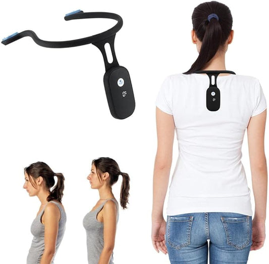 Intelligent Posture Corrector and Trainer for Back, Hanging Neck Posture Trainer Rechargeable Silicone Automatic Induction Posture Corrector