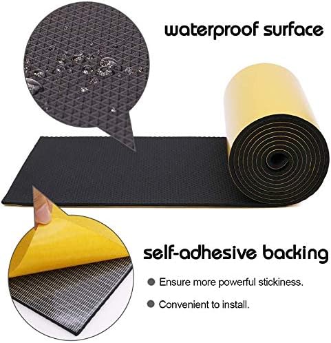 Car Door Protector Bump Body Guard,1/4" Sectional Foam Sticking Garage Wall Parking Protector Collision Avoidance Waterproof Foam Protector Wall Corner Protecting Your Car Doors (1 Pack)
